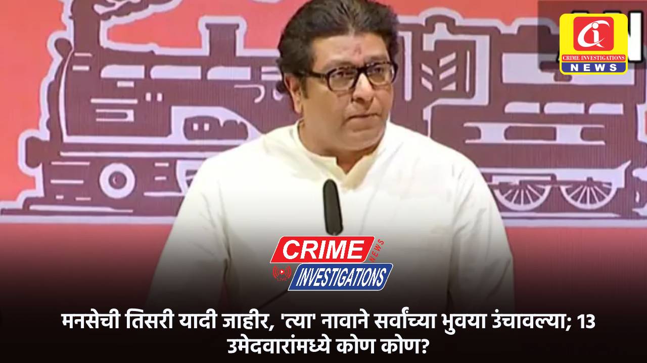 मनसेची तिसरी यादी जाहीर, ‘त्या’ नावाने सर्वांच्या भुवया उंचावल्या; 13 उमेदवारांमध्ये कोण कोण?