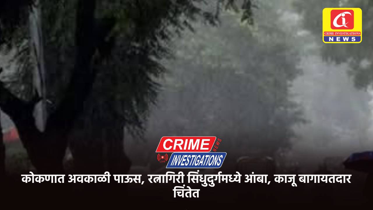 कोकणात अवकाळी पाऊस, रत्नागिरी सिंधुदुर्गमध्ये आंबा, काजू बागायतदार चिंतेत.