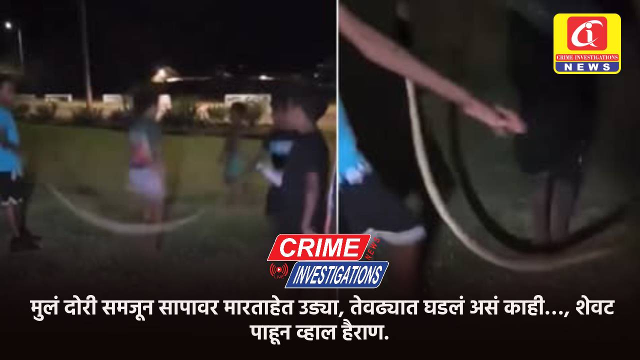 मुलं दोरी समजून सापावर मारताहेत उड्या, तेवढ्यात घडलं असं काही…, शेवट पाहून व्हाल हैराण.