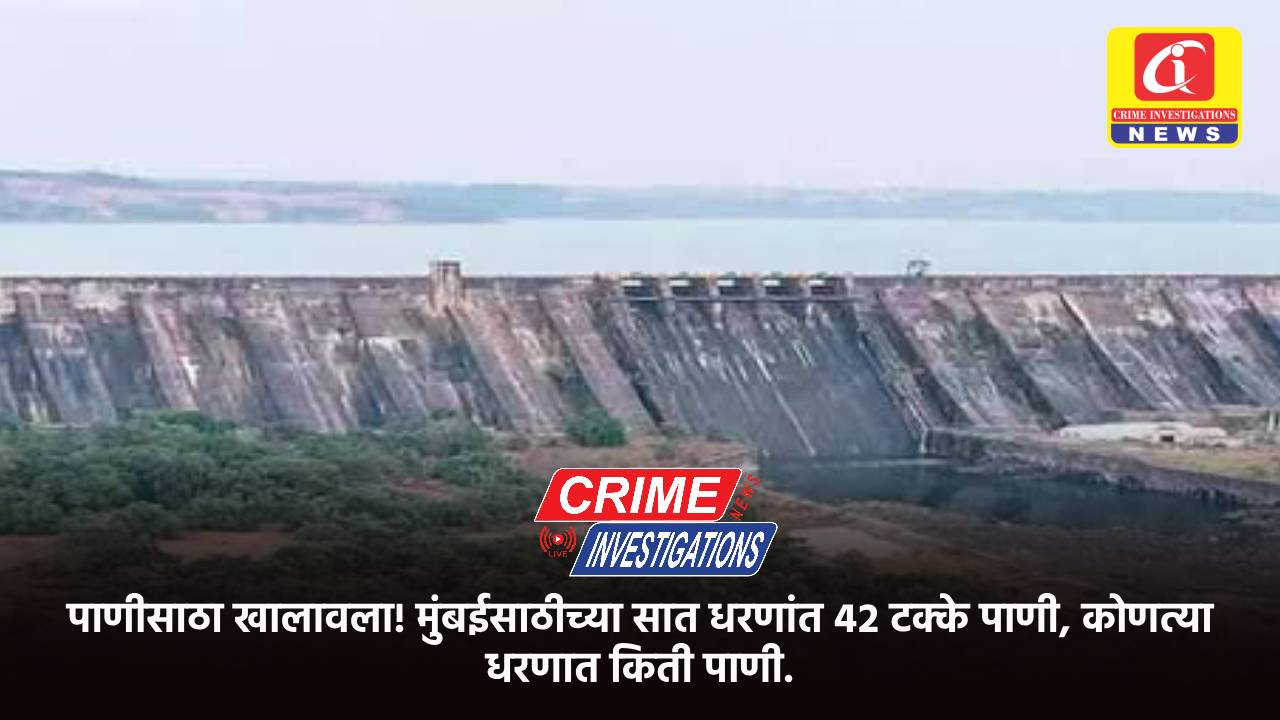 पाणीसाठा खालावला! मुंबईसाठीच्या सात धरणांत ४२ टक्के पाणी, कोणत्या धरणात किती पाणी.