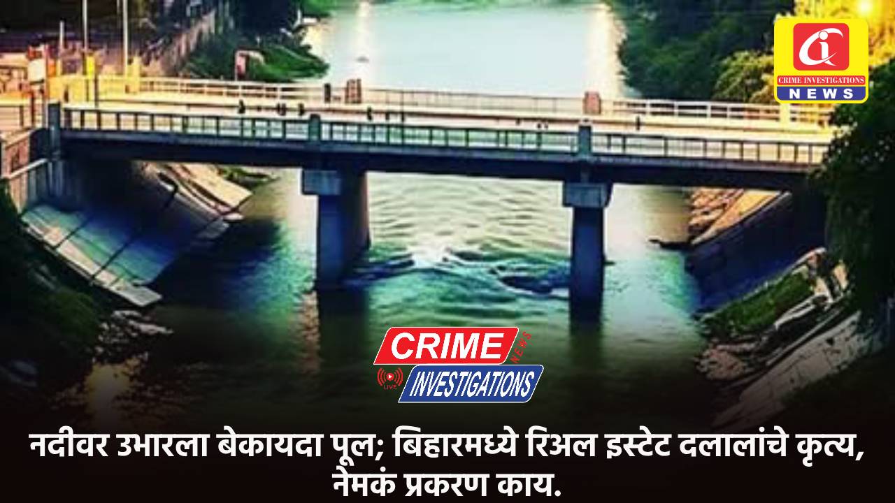 नदीवर उभारला बेकायदा पूल; बिहारमध्ये रिअल इस्टेट दलालांचे कृत्य, नेमकं प्रकरण काय.