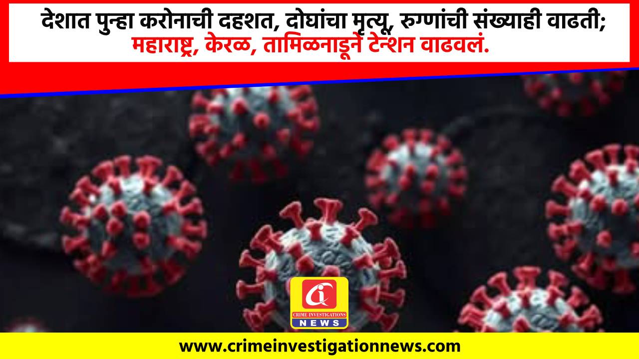 देशात पुन्हा करोनाची दहशत, दोघांचा मृत्यू, रुग्णांची संख्याही वाढती; महाराष्ट्र, केरळ, तामिळनाडूने टेन्शन वाढवलं.