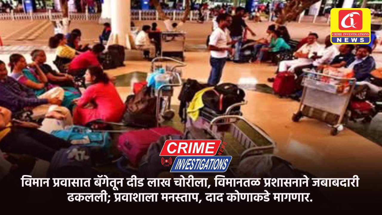 विमान प्रवासात बॅगेतून दीड लाख चोरीला, विमानतळ प्रशासनाने जबाबदारी ढकलली; प्रवाशाला मनस्ताप, दाद कोणाकडे मागणार.