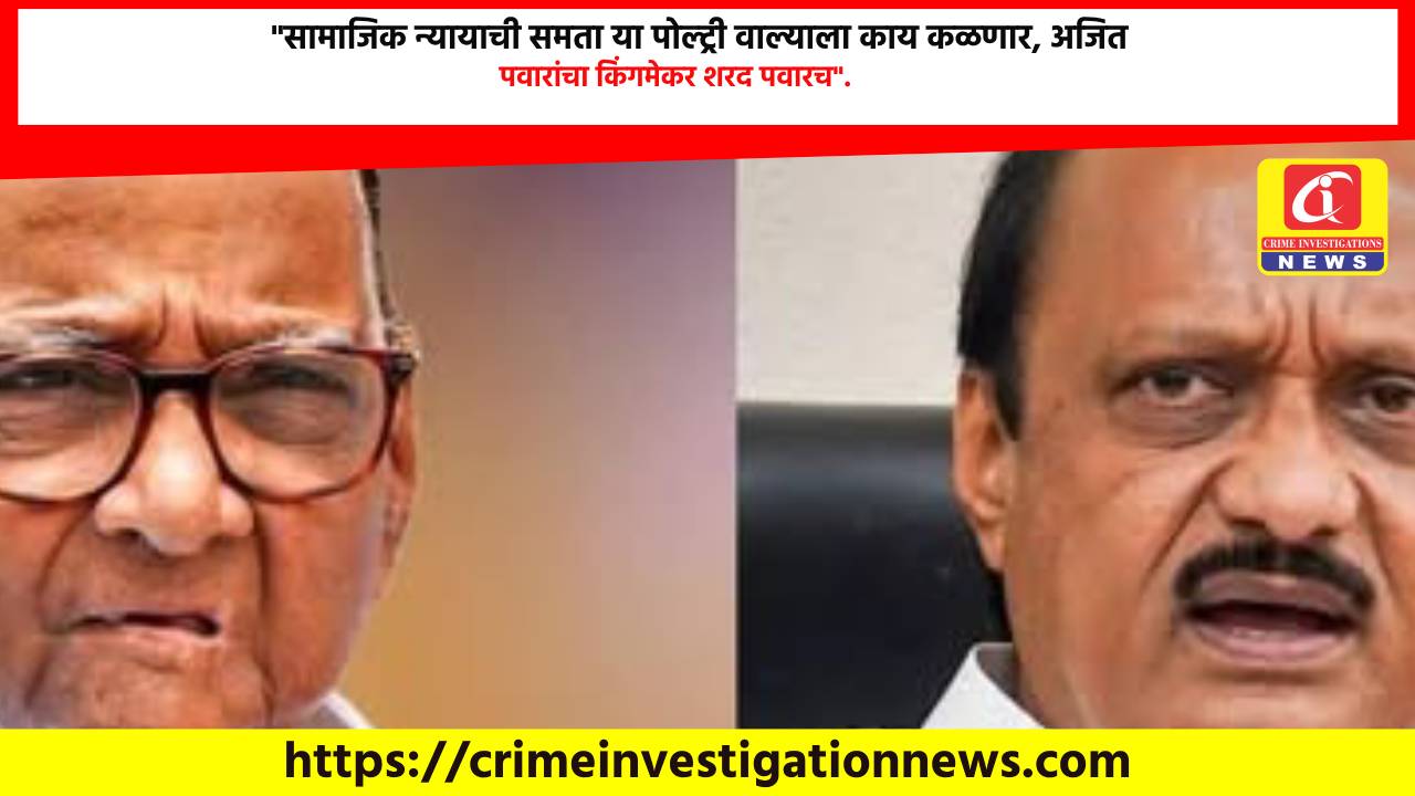 “सामाजिक न्यायाची समता या पोल्ट्री वाल्याला काय कळणार, अजित पवारांचा किंगमेकर शरद पवारच”.