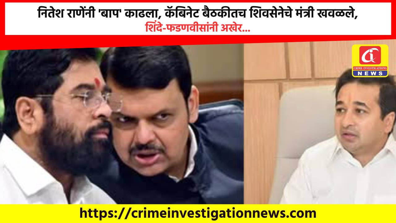 नितेश राणेंनी ‘बाप’ काढला, कॅबिनेट बैठकीतच शिवसेनेचे मंत्री खवळले, शिंदे-फडणवीसांनी अखेर…