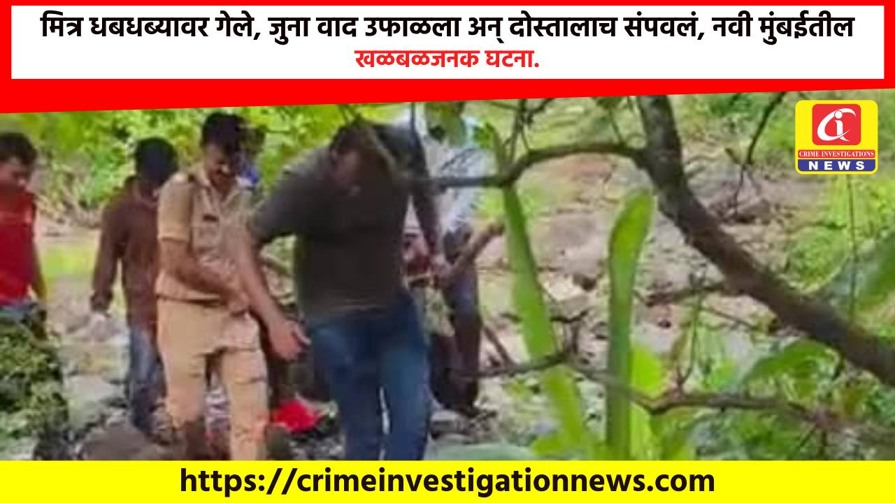 मित्र धबधब्यावर गेले, जुना वाद उफाळला अन् दोस्तालाच संपवलं, नवी मुंबईतील खळबळजनक घटना.