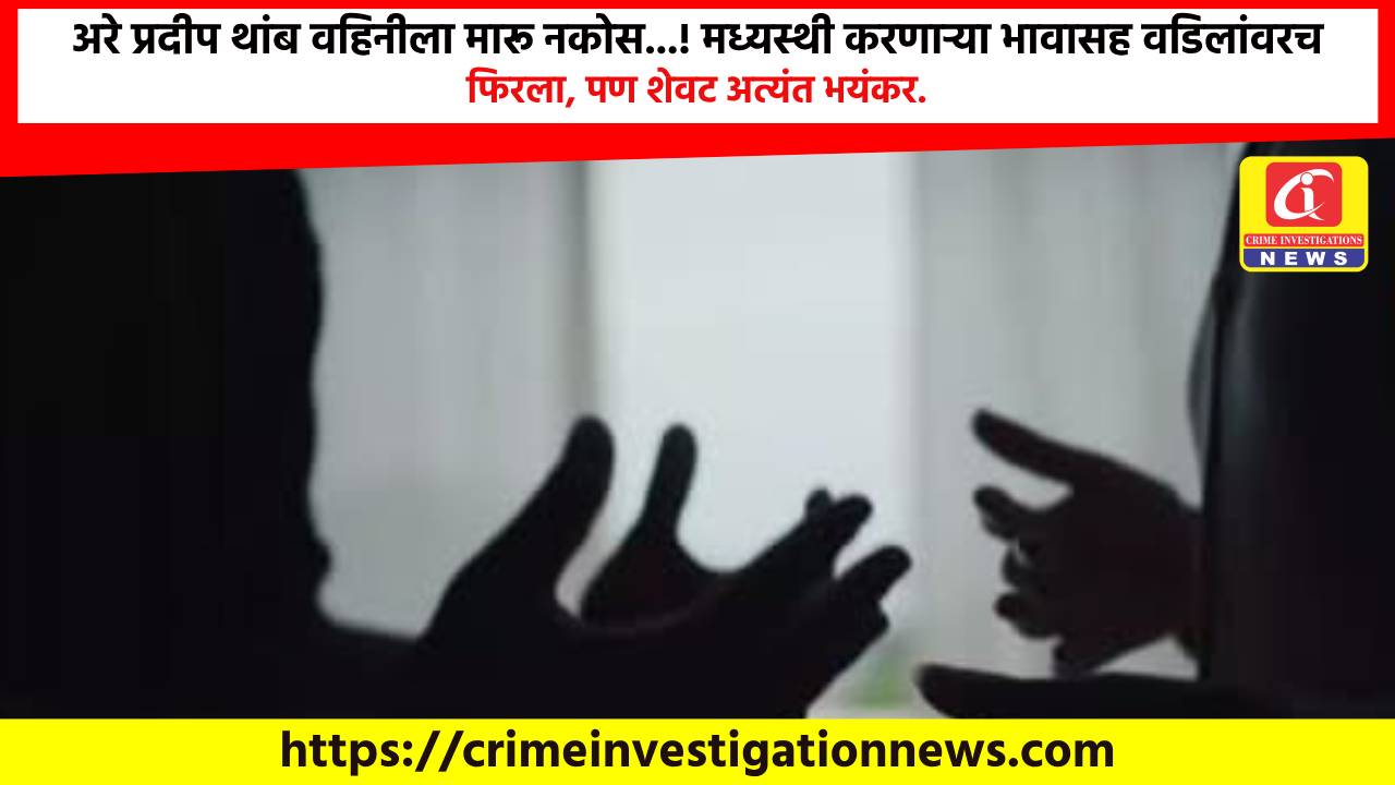 अरे प्रदीप थांब वहिनीला मारू नकोस…! मध्यस्थी करणाऱ्या भावासह वडिलांवरच फिरला, पण शेवट अत्यंत भयंकर.
